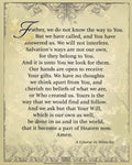 Father, We Do Not Know the Way - Print