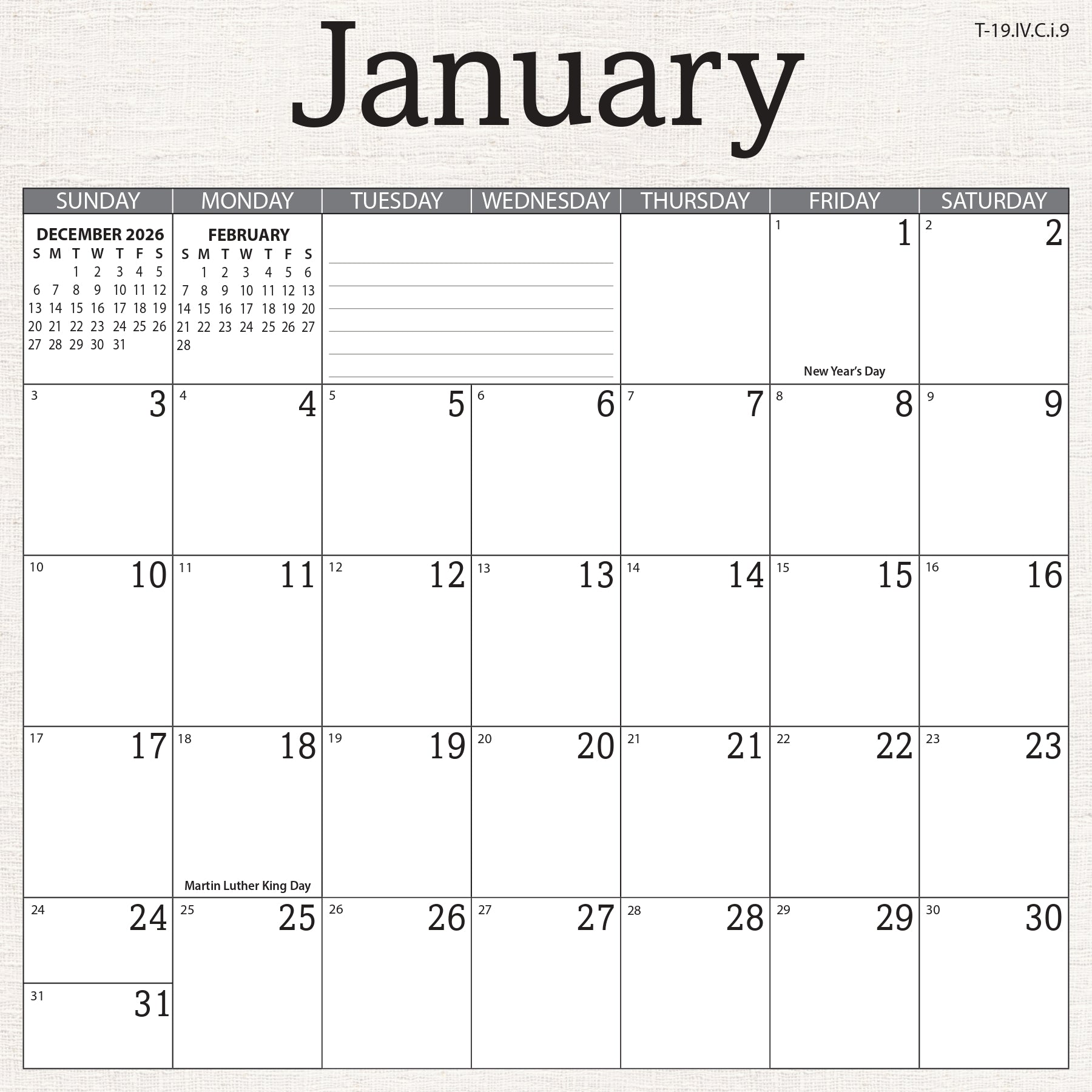 A Course in Miracles 2027 Wall Calendar