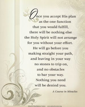 Once You Accept His Plan - Print