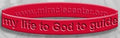 Wristband - "I Give My Life to God to Guide Today"