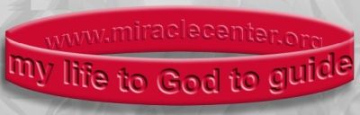 Wristband - "I Give My Life to God to Guide Today"