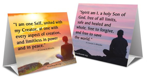 Awareness Meditations Table Tent – Miracle Distribution Center